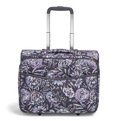 Vera Bradley Women's Softside Rolling Work Bag, Lavender Bouquet
