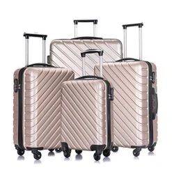 Hardshell Luggage 5 Piece ABS Luggages Sets With Spinner Wheels Travel Bag Suitcases Sets Free Backpack 18-28 Inch (Champagne Gold) 19 Hardshell Luggage 5 Piece ABS Luggages Sets With Spinner Wheels Travel Bag Suitcases Sets Free Backpack 18-28 Inch (Champagne Gold) -Vera Bradley Shop 51IXO p1G5L 41f81afb fd5a 4d5b 8bff 01ef4450b237
