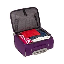 Cloe Under Seat 16 Inch Water-Resistant Textile Luggage With 360º-spinner Wheels In Purple Color -Vera Bradley Shop 51Ii 3SLHlL
