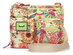 Lily Bloom BUSY BEE In Yellow Flower Garden Regina Crossbody Bag | Eco-Friendly | Multiple Pockets/Compartments