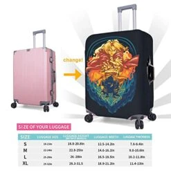 Fullmetal Alchemist Anime Travel Luggage Protector Cover Washable Suitcase Covers With Concealed Zipper Elastic Protector Case M 22-24 In -Vera Bradley Shop 51Io0kGCwGL