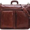 Floto Luggage Venezia Garment Bag Suitcase, Vecchio Brown, Large
