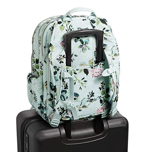 Vera Bradley Performance Twill XL Campus Backpack, Seawater Blooms 7 Vera Bradley Performance Twill XL Campus Backpack, Seawater Blooms - Image 5