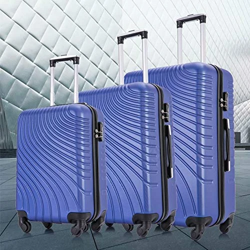 Apelila 3 Piece ABS Luggage Sets With Spinner Wheels Hard Shell Spinner Carry On Suitcase (Blue, 3 Pieces 20 24 28 Inch) 6 Apelila 3 Piece ABS Luggage Sets With Spinner Wheels Hard Shell Spinner Carry On Suitcase (Blue, 3 Pieces 20 24 28 Inch) - Image 4
