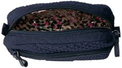 Vera Bradley Microfiber Medium Cosmetic Makeup Organizer Bag, Navy -Vera Bradley Shop 51LBOIbzvuL