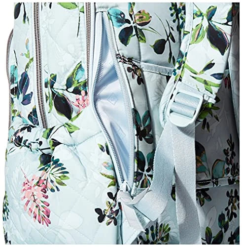 Vera Bradley Performance Twill Campus Backpack, Seawater Blooms 7 Vera Bradley Performance Twill Campus Backpack, Seawater Blooms - Image 5