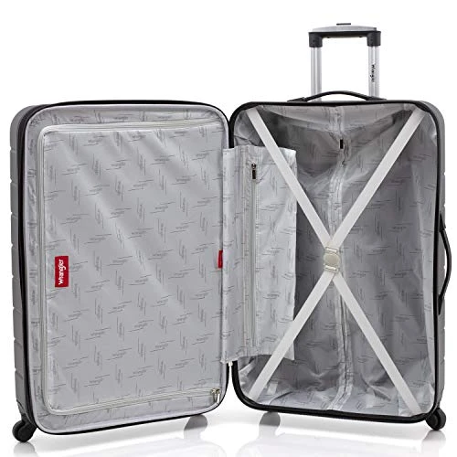 Wrangler Smart Luggage Set With Cup Holder And USB Port, Black, 3 Piece Set 11 Wrangler Smart Luggage Set With Cup Holder And USB Port, Black, 3 Piece Set - Image 9