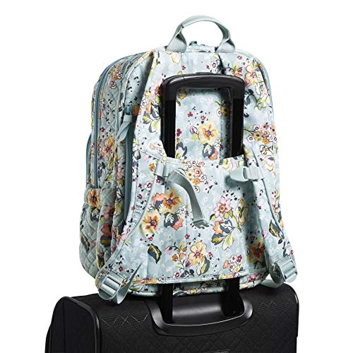 Vera Bradley Cotton XL Campus Backpack, Floating Garden 5 Vera Bradley Cotton XL Campus Backpack, Floating Garden - Image 3