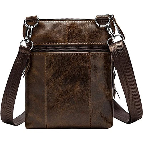 Berchirly Small Vintage Real Leather Travel Shoulder Bag Crossbody Handbag 6 Berchirly Small Vintage Real Leather Travel Shoulder Bag Crossbody Handbag - Image 4