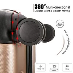 4 Pieces Travel Luggage Sets, Hardside Lightweight ABS Luggage Suitcase, 360° Spinner Wheels Travel Set Bag, Durable Trolley Suitcase 16" 20" 24" 28", 4 Pcs (Color Champagne Gold) 15 4 Pieces Travel Luggage Sets, Hardside Lightweight ABS Luggage Suitcase, 360° Spinner Wheels Travel Set Bag, Durable Trolley Suitcase 16" 20" 24" 28", 4 Pcs (Color Champagne Gold) -Vera Bradley Shop 51LZjFXxLUL