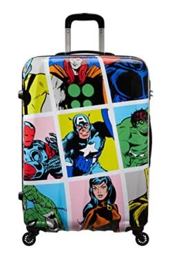 American Tourister Unisex_Adult Luggage Suitcase, Multicolored (Marvel Pop Art), L (75 Cm-88 L) -Vera Bradley Shop 51LcMiYftbL