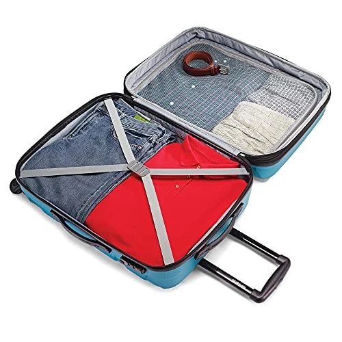 Samsonite Omni PC Hardside Expandable Luggage With Spinner Wheels, Carribbean Blue, 2-Piece Set (20/24) 4 Samsonite Omni PC Hardside Expandable Luggage With Spinner Wheels, Carribbean Blue, 2-Piece Set (20/24) - Image 2