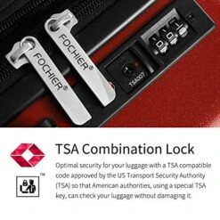 3 Piece Hardshell Luggage Set, Expandable Lightweight Suitcase Sets With Spinner Wheels, TSA Lock (20/24/28 Inch), Red -Vera Bradley Shop 51M48MBiXcL