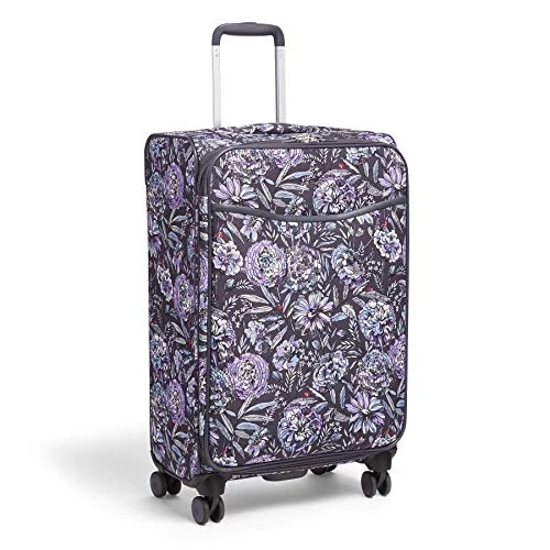 Vera Bradley Women's Softside Rolling Suitcase Luggage, Lavender Bouquet, 27" Check In 5 Vera Bradley Women's Softside Rolling Suitcase Luggage, Lavender Bouquet, 27" Check In - Image 3