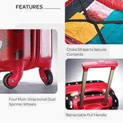 AMERICAN TOURISTER Kids' Disney Hardside Luggage With Spinner Wheels, Minnie Mouse Red Bow, 2-Piece Set (21/28) 15 AMERICAN TOURISTER Kids' Disney Hardside Luggage With Spinner Wheels, Minnie Mouse Red Bow, 2-Piece Set (21/28) -Vera Bradley Shop 51M jiIGAVL