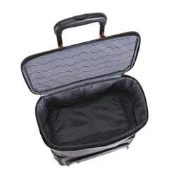 Travelers Club Luggage 16" Top Expandable Rolling Underseater W/USB Port, Dark Gray Suitcase, -Vera Bradley Shop 51MamLxoatL