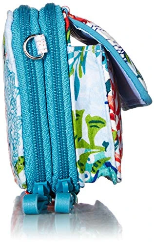 Vera Bradley Iconic RFID All In One Crossbody, Signature Cotton, Shore Thing 6 Vera Bradley Iconic RFID All In One Crossbody, Signature Cotton, Shore Thing - Image 4