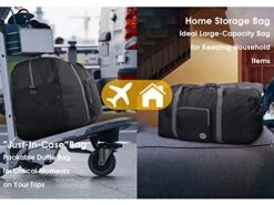 28" Foldable Duffle Bag 120L For Travel Gym Sports Lightweight Luggage Duffel By WANDF (28 Inches (80 Liter), Black 28'') 14 28" Foldable Duffle Bag 120L For Travel Gym Sports Lightweight Luggage Duffel By WANDF (28 Inches (80 Liter), Black 28'') -Vera Bradley Shop 51NDiegnTfL