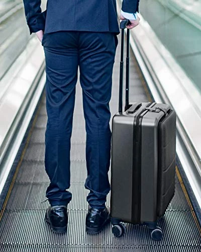 NINETYGO Carry On Luggage 22x14x9 With Spinner Wheels, Hardside Carry On Suitcase With Front Pocket Lock Cover, Super Convenient & Lightweight For Business Travel (20") 4 NINETYGO Carry On Luggage 22x14x9 With Spinner Wheels, Hardside Carry On Suitcase With Front Pocket Lock Cover, Super Convenient & Lightweight For Business Travel (20") - Image 2