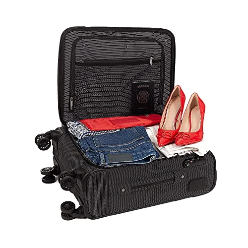 Cloe Carry-On 20 Inch Luggage With 360º-spinner Wheels In Black Color 11 Cloe Carry-On 20 Inch Luggage With 360º-spinner Wheels In Black Color - Image 9