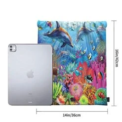 Underwater Ocean Dolphin Fish Coral Reef Summer Drawstring Backpack Sport Gym Bag Sackpack Shoulder Bags For Hiking Yoga Travel Beach -Vera Bradley Shop 51NSrV55BHL