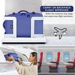 Travel Backpack For Women, 50L Carry On Backpack With Wet Bag Expandable Flight Approved Luggage Backpack Suitcase,Extra Large Weekender Bag Water Resistant Lightweight Daypack Gift For Traveler Women -Vera Bradley Shop 51NTa74pXeL