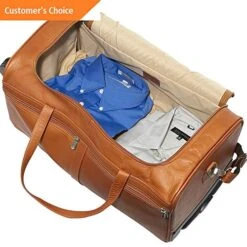 Sandover Piel Duffel On Wheels 3 Colors Softside Carry-On NEW | Model LGGG - 3477 |