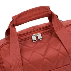 AmazonBasics Underseat Carry On Rolling Travel Luggage Bag - Red Quilted -Vera Bradley Shop 51P7DNgnzLL