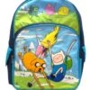 Full Size Blue Jump And Land Adventure Time Backpack - Adventure Time Bookbag