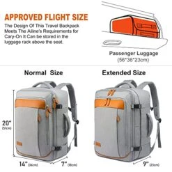 LOVEVOOK Carry On Backpack, 40L Travel Backpack For Women Men Airline Approved, Expandable Large Suitcase Backpacks With 4 Packing Cubes, Aer Travel Pack 3, Water Resistant Weekender Bag -Vera Bradley Shop 51PV3XJYPjL