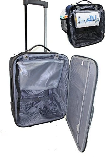 Boardinglbue Rolling Personal Item Under Seat Luggage 18" For American Frontier Spirit Southwest 4 Boardinglbue Rolling Personal Item Under Seat Luggage 18" For American Frontier Spirit Southwest - Image 2