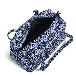Vera Bradley Women's Cotton Medium Travel Duffel Bag, Ikat Island, One Size -Vera Bradley Shop 51QPy McMyL