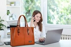 IAITU Laptop Tote Bag,15.6 Inch Crossbody Laptop Bag Casual Work Business Handbag With Smooth -Vera Bradley Shop 51R 2JLhwpL