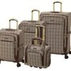 London Fog Brentwood II 4 Piece Set (with Under The Seat Bag), Cappuccino