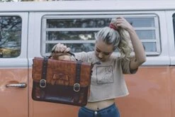 ECOSUSI Vintage Crossbody Messenger Bag Satchel Purse Handbag Briefcase For Women & Girl, Coffee -Vera Bradley Shop 51RAnvopEfL