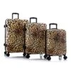 Heys America Black Leopard 3-Piece Hardside Spinner Luggage Set (Brown Leopard) -Vera Bradley Shop 51RJxl0t9GL