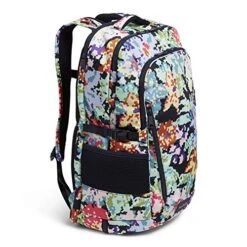 Vera Bradley Recycled Lighten Up Reactive Lay Flat Travel Backpack, Happy Blooms Cross-Stitch -Vera Bradley Shop 51RhJ2Xo 3L