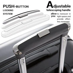 Coolife Luggage Expandable(only 28") Suitcase PC+ABS Spinner Built-In TSA Lock 20in 24in 28in Carry On (white, S(20in_carry On)) -Vera Bradley Shop 51RpnZ2ZicL 68e73c2c 5096 4a7c a50f 67f1aa5255a6