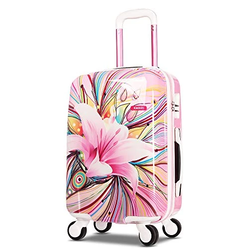 AO WEI LA OW Tourist Luggage Carry On Luggage With Spinner Wheels Rolling Suitcase For Women And Girls, Ascending Gardens Flowers (Pink ,20 Inch) 10 AO WEI LA OW Tourist Luggage Carry On Luggage With Spinner Wheels Rolling Suitcase For Women And Girls, Ascending Gardens Flowers (Pink ,20 Inch) - Image 8