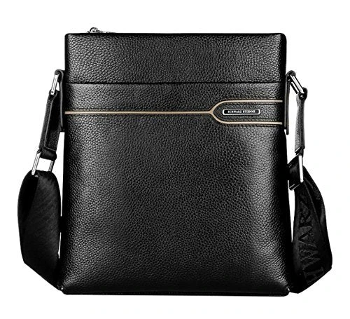Saierlong New Mens Black Genuine Leather Briefcase Messenger Bags Business Handbags 3 Saierlong New Mens Black Genuine Leather Briefcase Messenger Bags Business Handbags