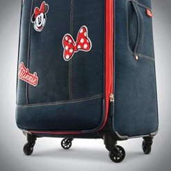 American Tourister Disney Softside Luggage With Spinner Wheels, Minnie Mouse Denim, Checked-Large 28-Inch 13 American Tourister Disney Softside Luggage With Spinner Wheels, Minnie Mouse Denim, Checked-Large 28-Inch -Vera Bradley Shop 51SY2su1MnL