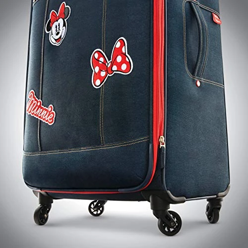 American Tourister Disney Softside Luggage With Spinner Wheels, Minnie Mouse Denim, Checked-Large 28-Inch 7 American Tourister Disney Softside Luggage With Spinner Wheels, Minnie Mouse Denim, Checked-Large 28-Inch - Image 5