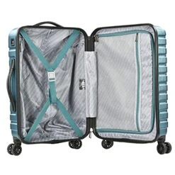 U.S. Traveler Boren Polycarbonate Hardside Rugged Travel Suitcase Luggage With 8 Spinner Wheels, Aluminum Handle, Teal, Carry-on 22-Inch, USB Port 17 U.S. Traveler Boren Polycarbonate Hardside Rugged Travel Suitcase Luggage With 8 Spinner Wheels, Aluminum Handle, Teal, Carry-on 22-Inch, USB Port -Vera Bradley Shop 51Saozm vlS
