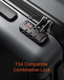 NINETYGO Carry On Luggage 22x14x9 With Spinner Wheels, 100% Polycarbonate Hardside Luggage, Carry On Suitcase With TSA Lock For Travel, Super Durability & Slim Simplistic Design (20-Inch Black) -Vera Bradley Shop 51Sr9Va223L