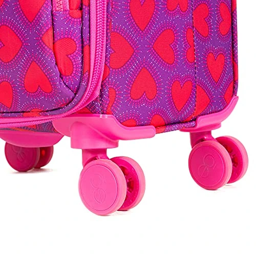Cloe By Agatha Ruiz De La Prada Carry-On 20 Inch Luggage With 360º-spinner Wheels In Magenta Color 8 Cloe By Agatha Ruiz De La Prada Carry-On 20 Inch Luggage With 360º-spinner Wheels In Magenta Color - Image 6