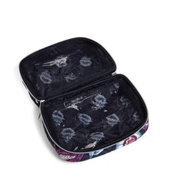 Vera Bradley Women's Performance Twill Lay Flat Cosmetic Makeup Organizer Bag, Mayfair In Bloom, One Size -Vera Bradley Shop 51TqUN1tqOL