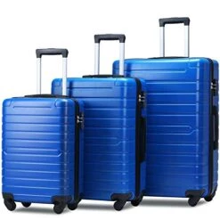 Flieks Luggage Sets 3 Piece Spinner Suitcase With TSA Lock Lightweight 20 24 28 Inch (Elegant Blue) -Vera Bradley Shop 51TwJwaHO4L