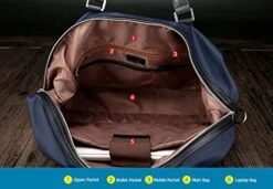 BOPAI-BO | Boston Bag Travel Tote Duffel Bag Carry On Bag Weekender Overnight Bag (Navy) 16 BOPAI-BO | Boston Bag Travel Tote Duffel Bag Carry On Bag Weekender Overnight Bag (Navy) -Vera Bradley Shop 51Txtd0u9FL