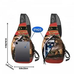 WONDERTIFY Bulldog Travel Hiking Chest Bag Daypack United States Semper Fidelis Crossbody Sling Backpack Casual Shoulder Rucksack Red 9.8X15.3X3.9In -Vera Bradley Shop 51Uc1Mkv5 S