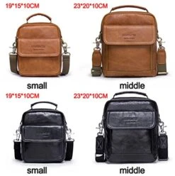 Contacts Mens Genuine Leather Crossbody Single-Shoulder 9" Mini IPad Messenger Tote Bag (Brown) -Vera Bradley Shop 51UeqsJrTIL